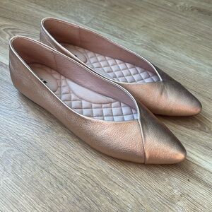 Elegant Rose Gold Women's Flats